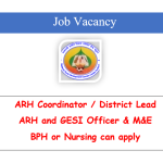 ARH Coordinator / District Lead |MRDCC | ngo jobs 2022