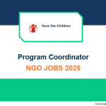 Project Coordinator | Save the Children | ngo jobs