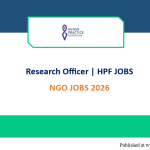 Research Officer | HPF |ngo jobs 2026