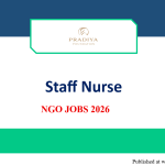 Staff Nurse |Pradiya Foundation| ngo jobs vacancy